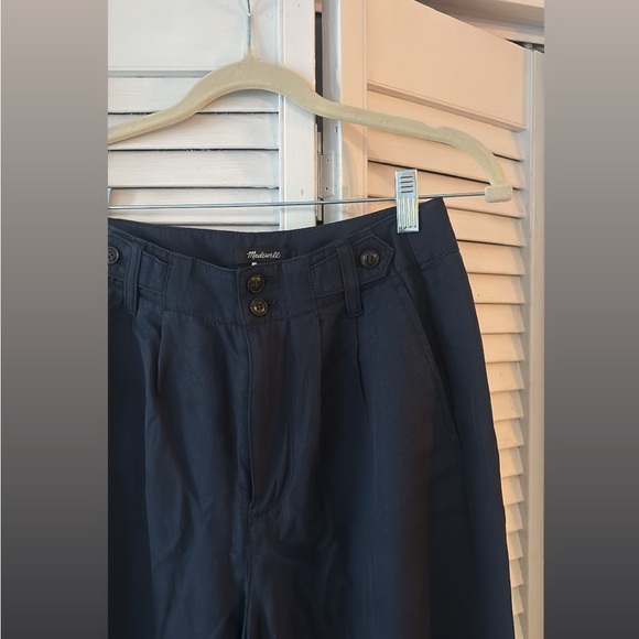 Madewell Navy Women's wide-leg Pants - Picture 6 of 7